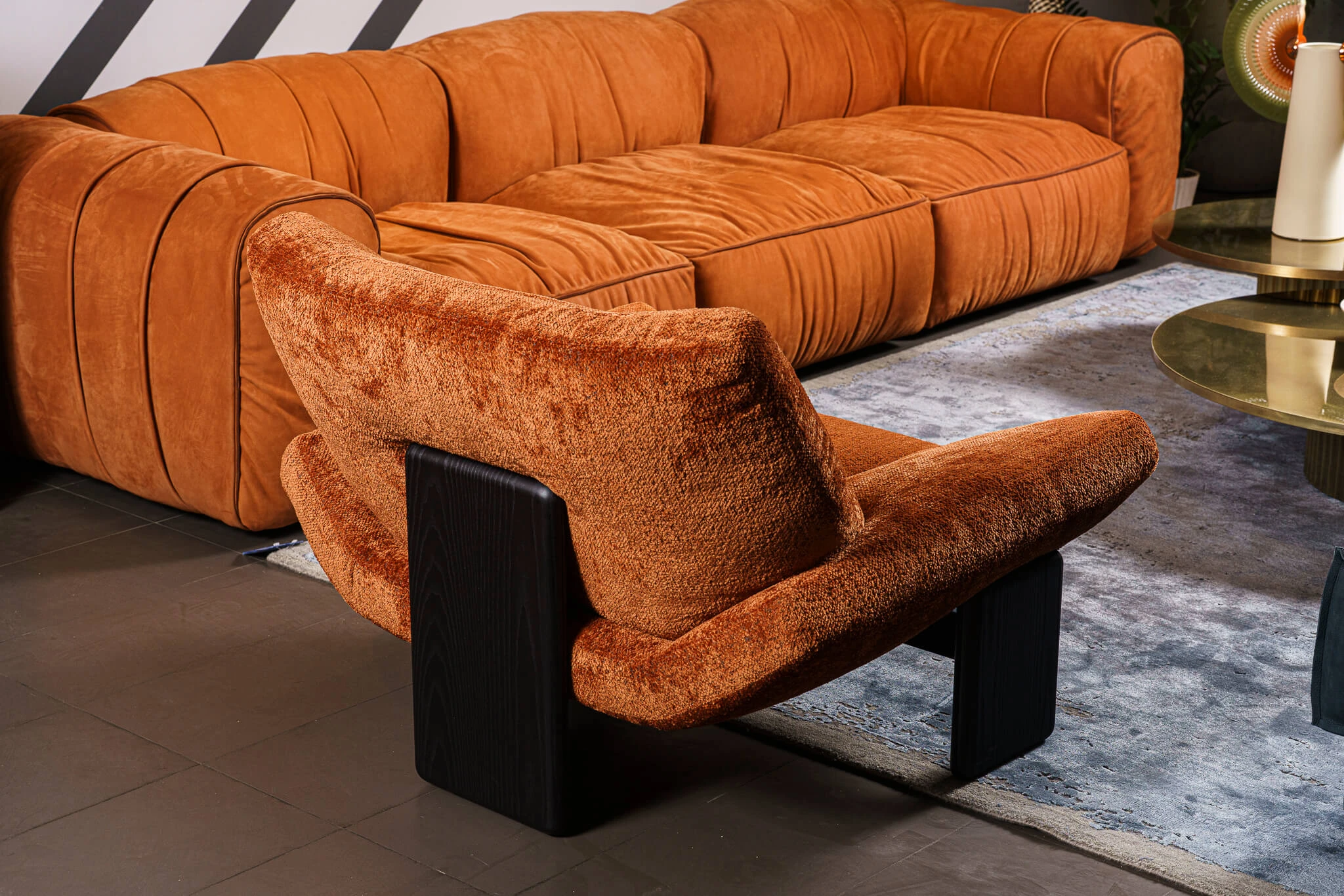 Кресло Emmi Teddy rame — Minotti, кожа, фото 2