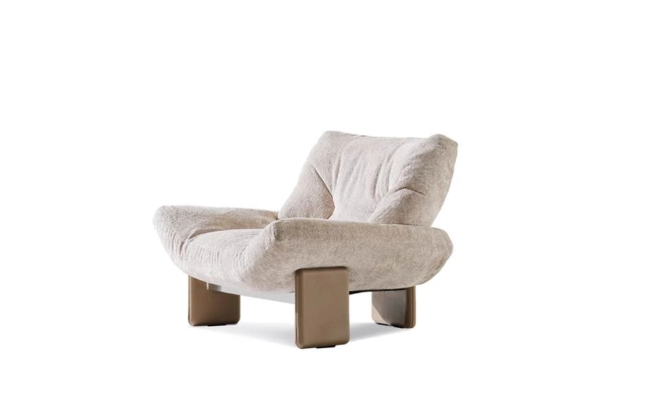 Кресло Emmi — Minotti, кожа, фото 3