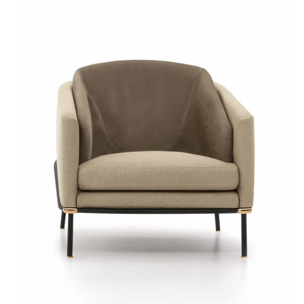 Кресло Fil Noir — Minotti, кожа
