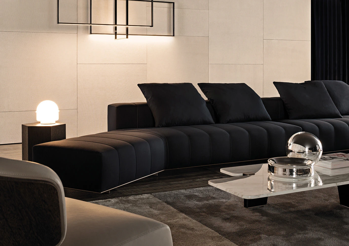 Диван Freeman "Lounge" — Minotti, кожа, фото 5