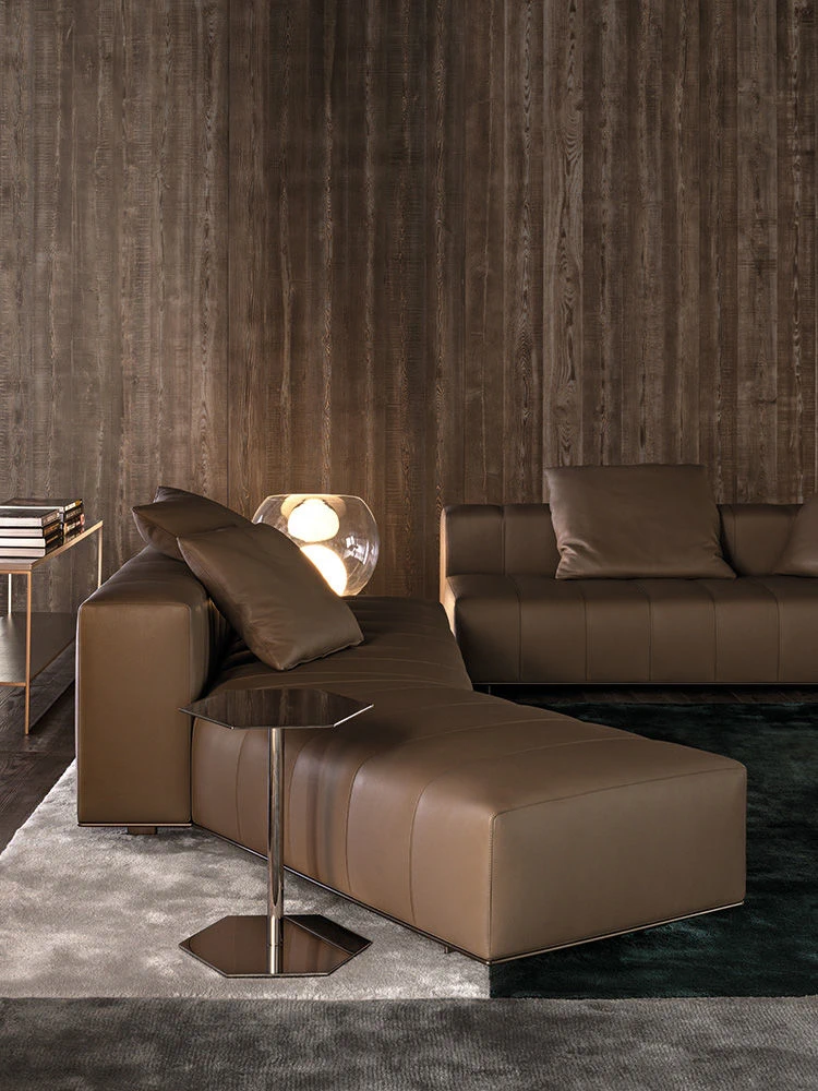 Диван Freeman "Lounge" — Minotti, кожа, фото 6