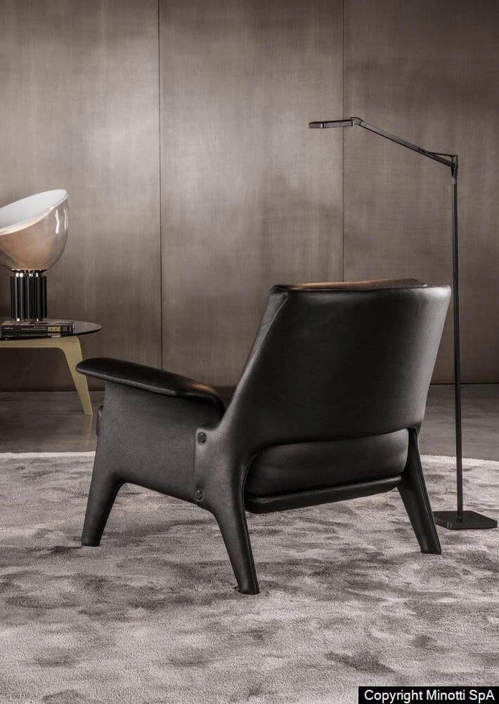 Кресло Glover — Minotti, кожа, фото 5