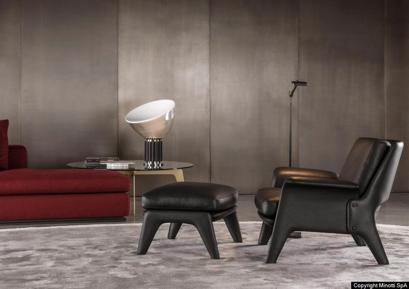 Кресло Glover — Minotti, кожа, фото 6