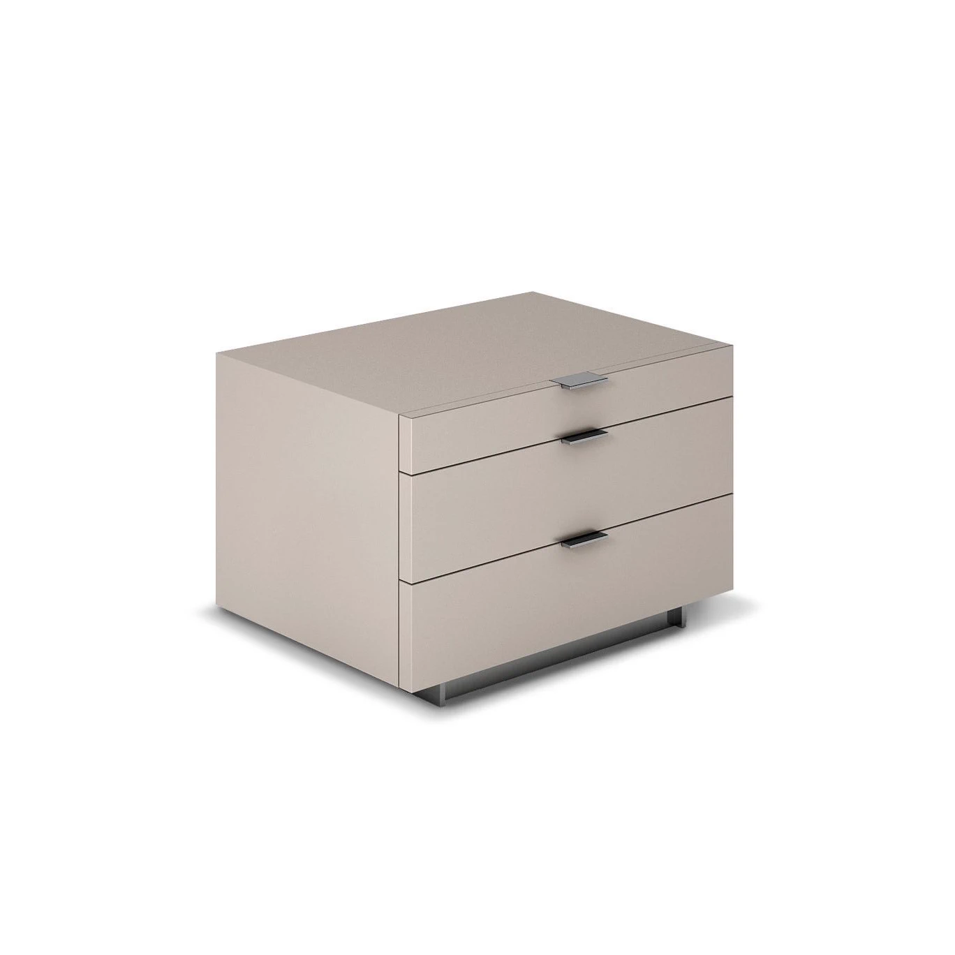 Каркас и наполнение: металл. Современный дизайн Прикроватная тумбочка Harvey Line "Night Storage Unit" — Minotti, металл