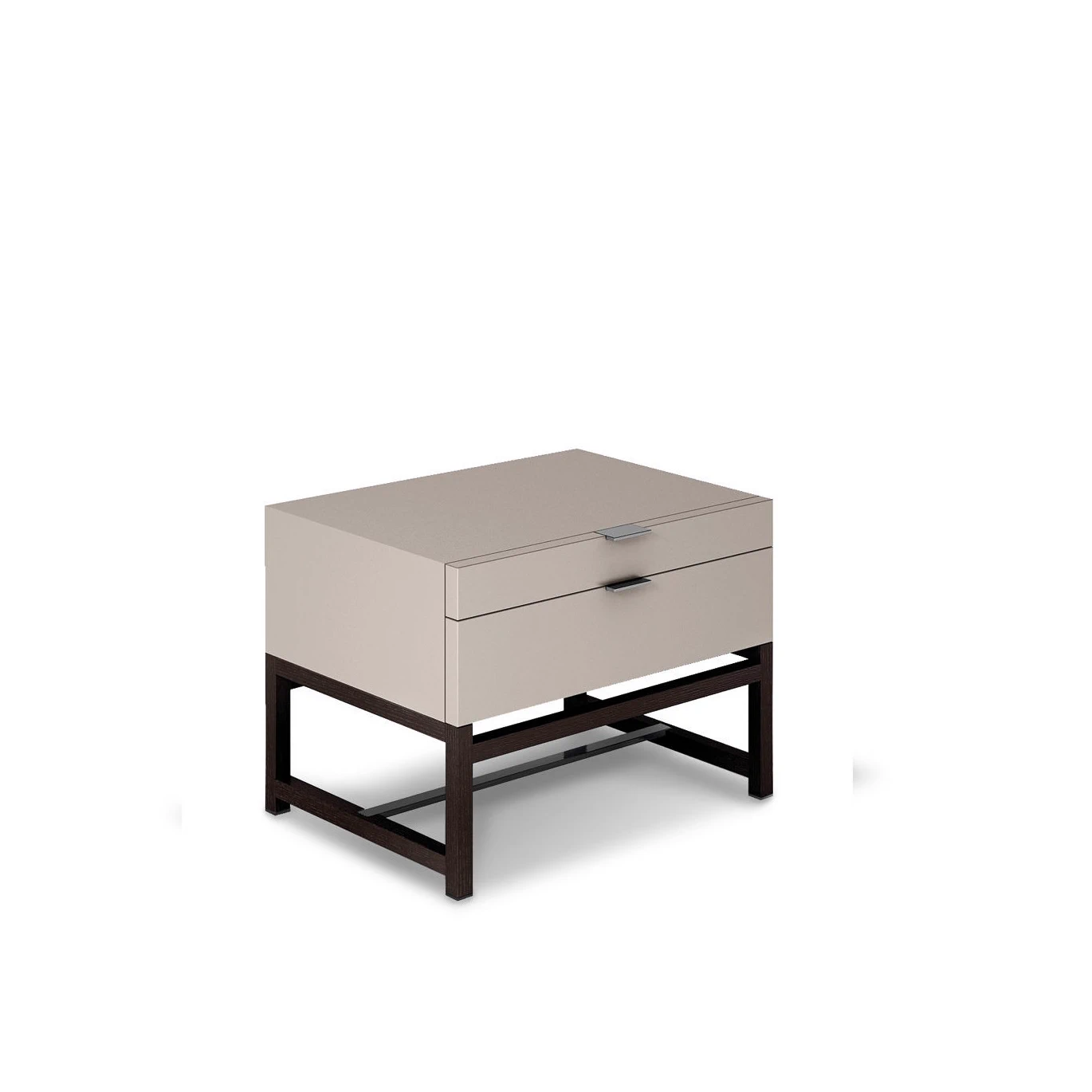 Каркас и наполнение: металл. Современный дизайн Прикроватная тумбочка Harvey "Night Storage Unit" — Minotti, металл