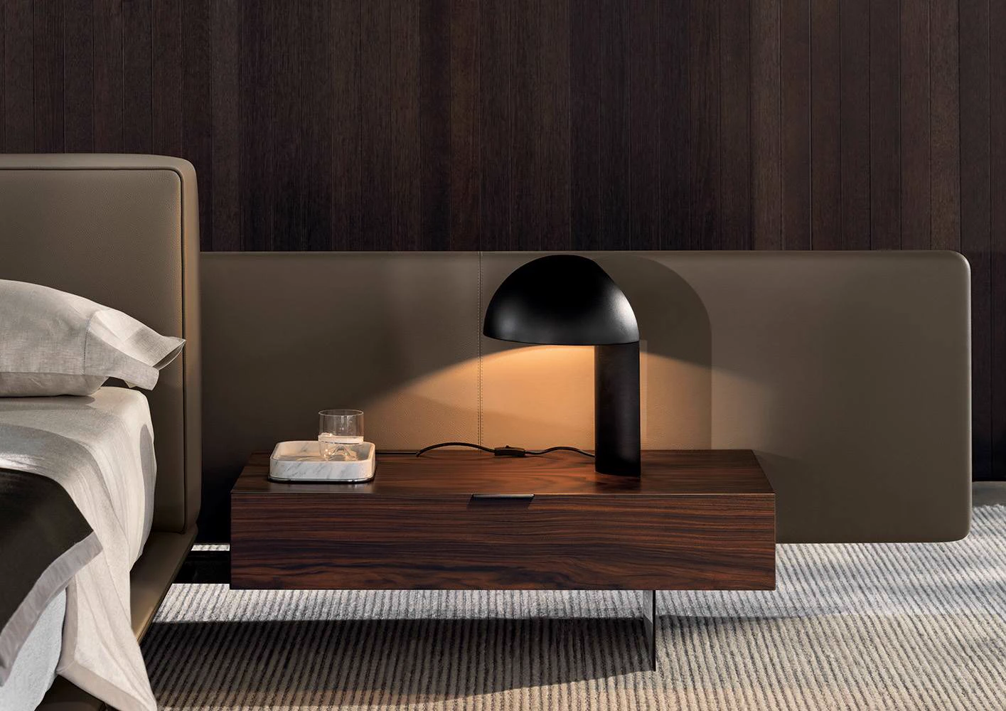Кровать Horizonte Bed — Minotti, кожа, фото 6