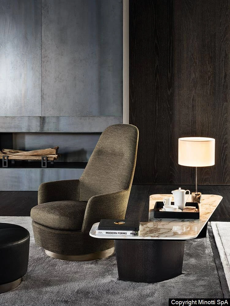 Кресло Jacques — Minotti, кожа, фото 6