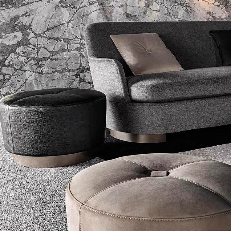 Пуф Jacques — Minotti, кожа, фото 3