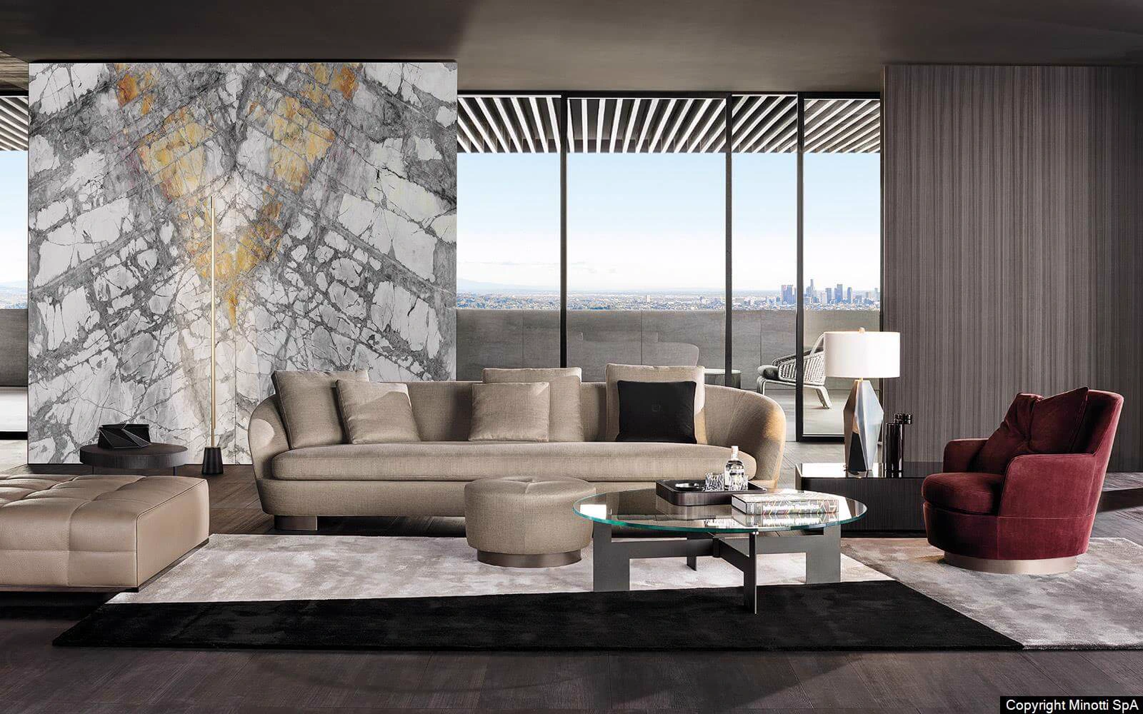 Пуф Jacques — Minotti, кожа, фото 6