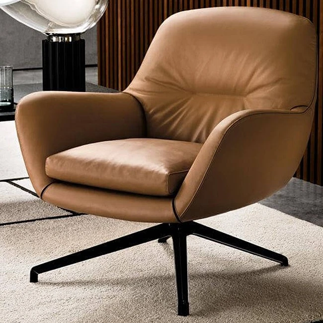 Кресло Jensen — Minotti, кожа, фото 3