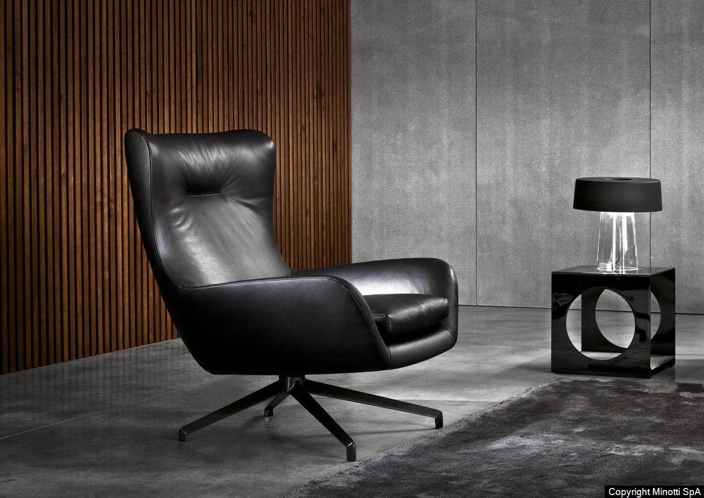 Кресло Jensen — Minotti, кожа, фото 6