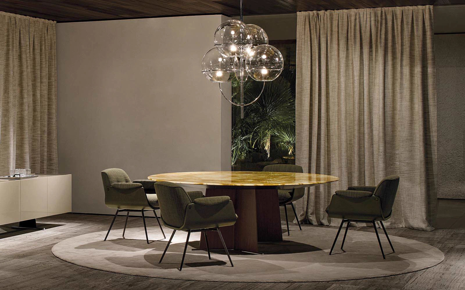 Стул Laurel "Dining" — Minotti, кожа, фото 4