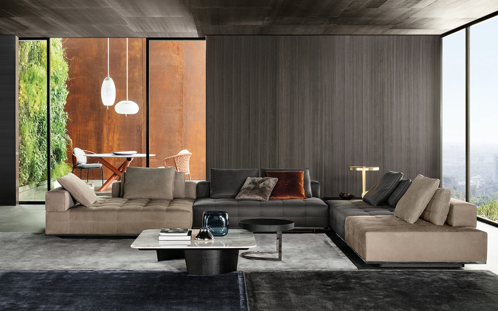 Диван Lawrence "Clan" — Minotti, кожа, фото 4