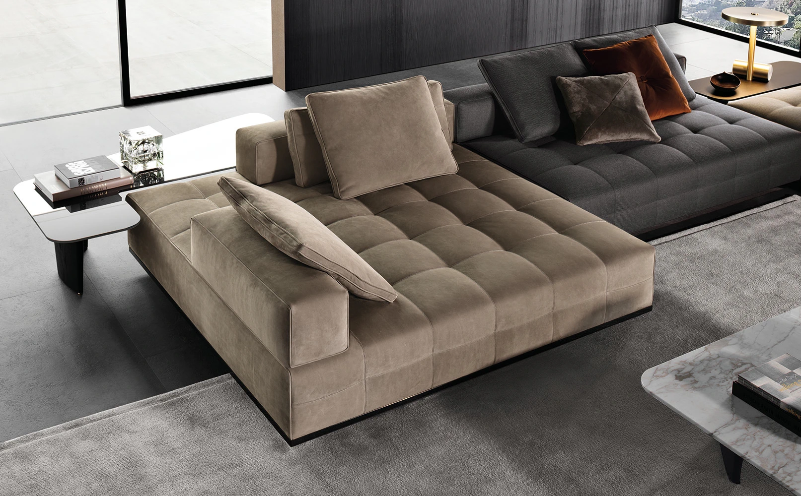 Диван Lawrence "Clan" — Minotti, кожа, фото 5
