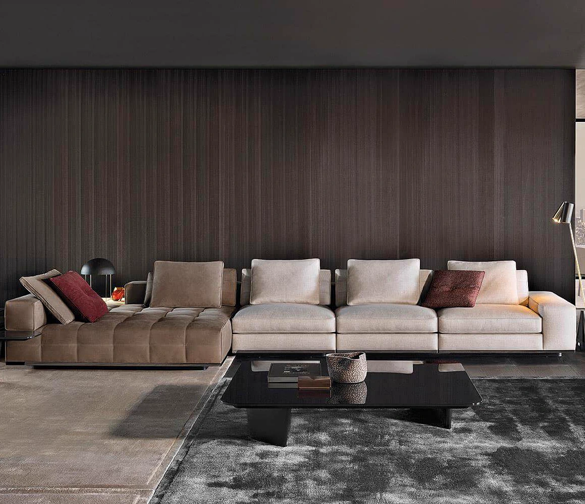 Модульный диван Lawrence — Minotti, кожа, фото 3