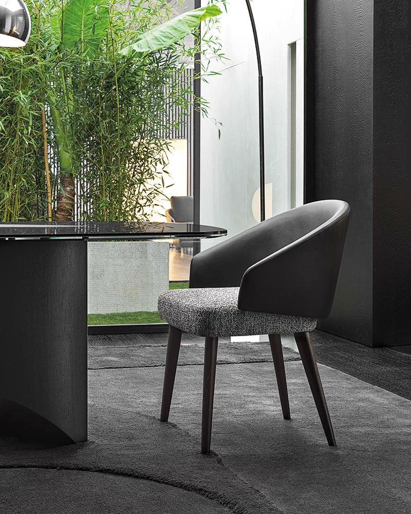 Стул Lawson "Dining" — Minotti, кожа, фото 3