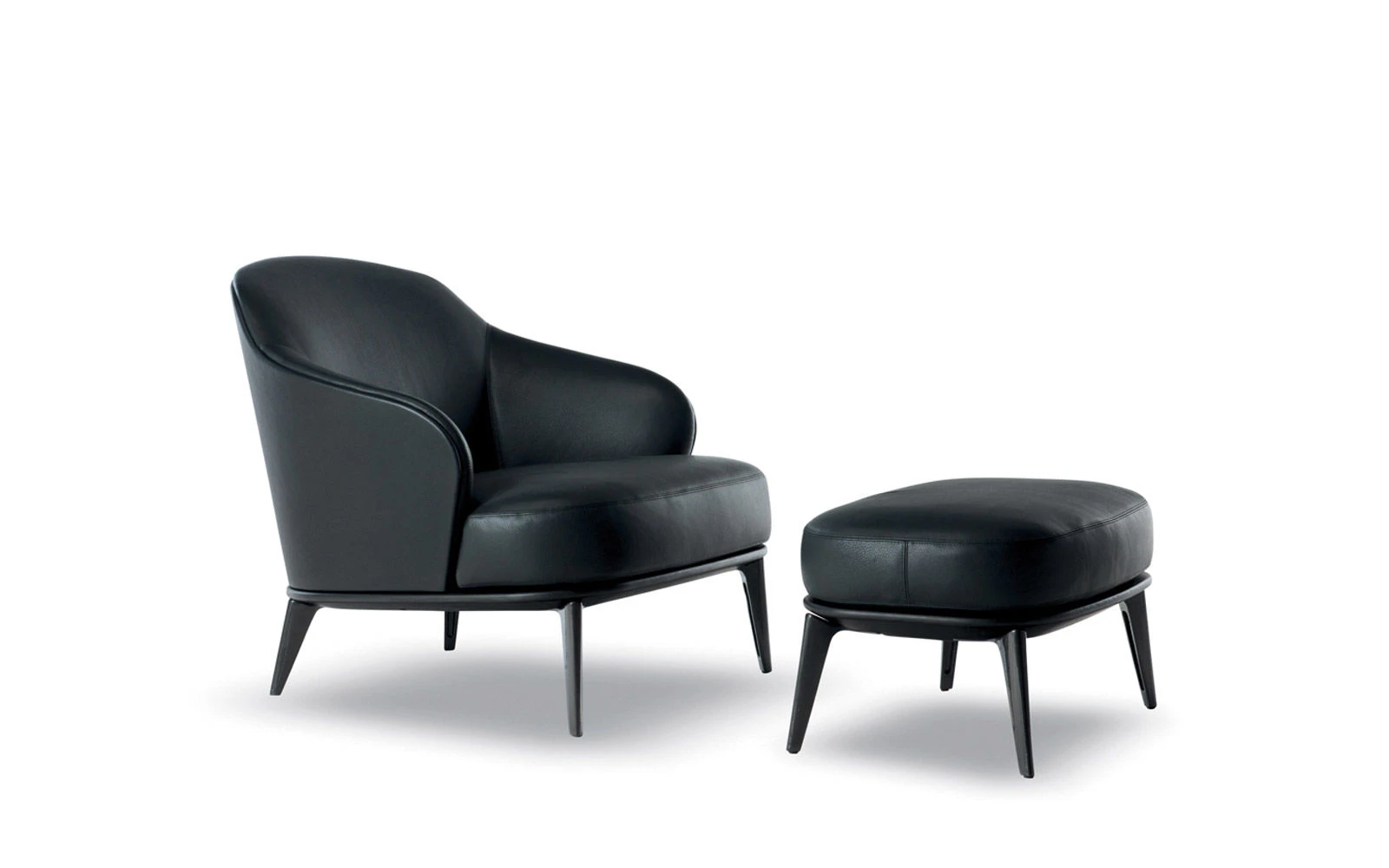 Кресло Leslie "Armchair — Minotti, кожа, фото 5