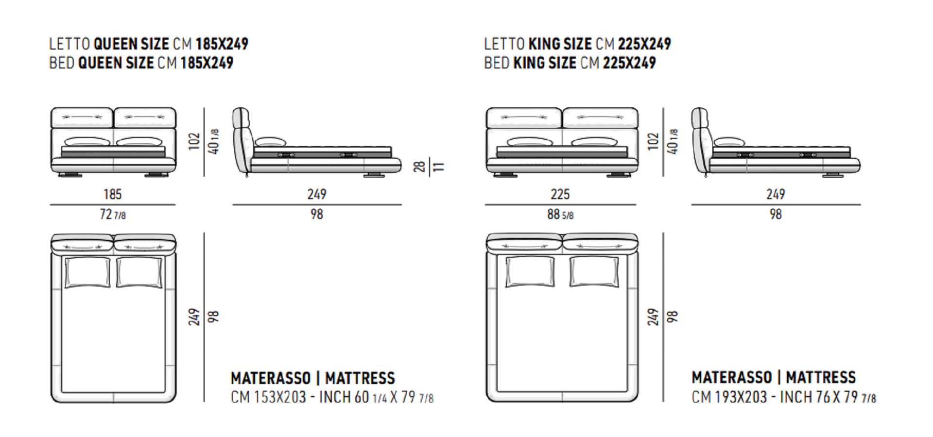 Кровать Libra Bed — Minotti, кожа, фото 6