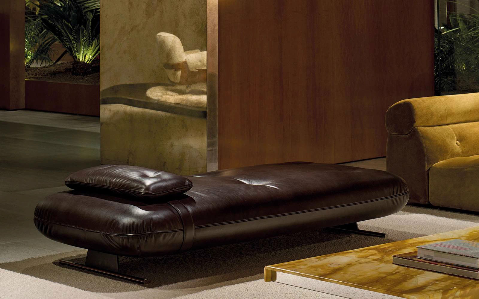 Банкетка Libra Bench — Minotti, кожа, фото 4