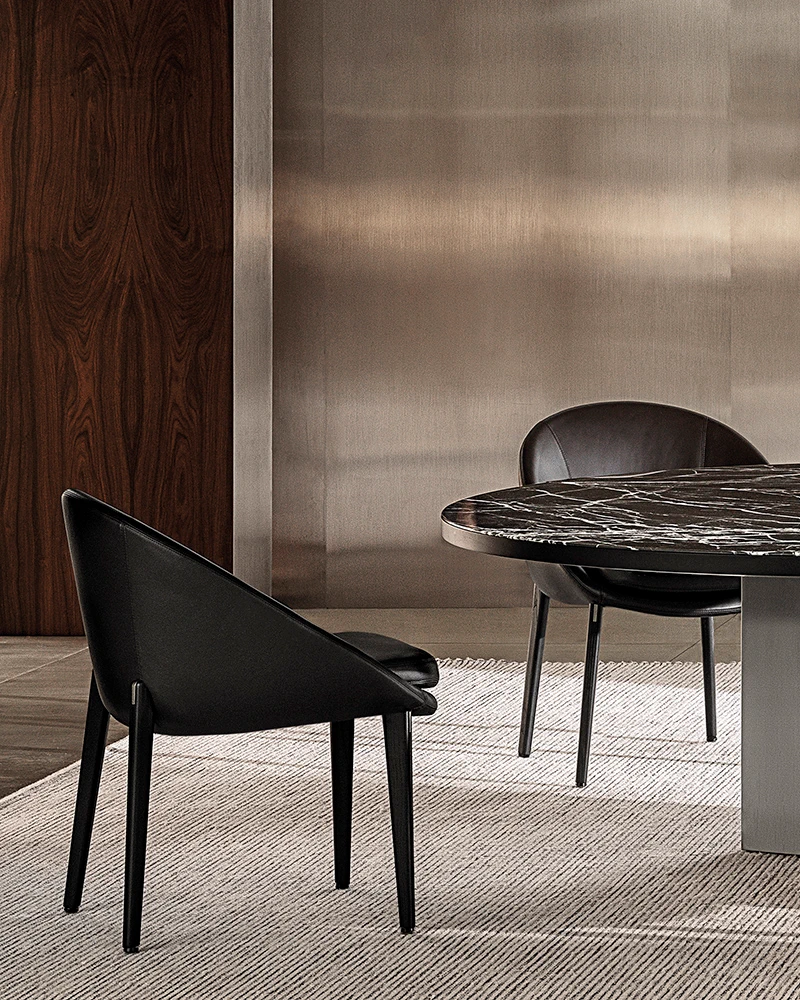 Стул Lido "Dining" — Minotti, кожа, фото 3