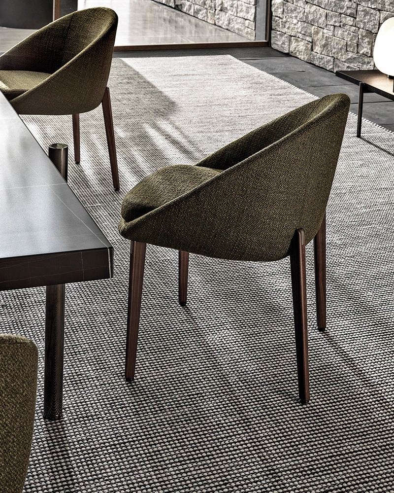 Стул Lido "Dining" — Minotti, кожа, фото 4
