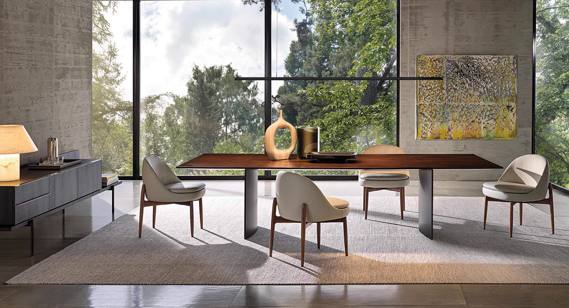 Стол Linha Fina — Minotti, дерево, фото 2