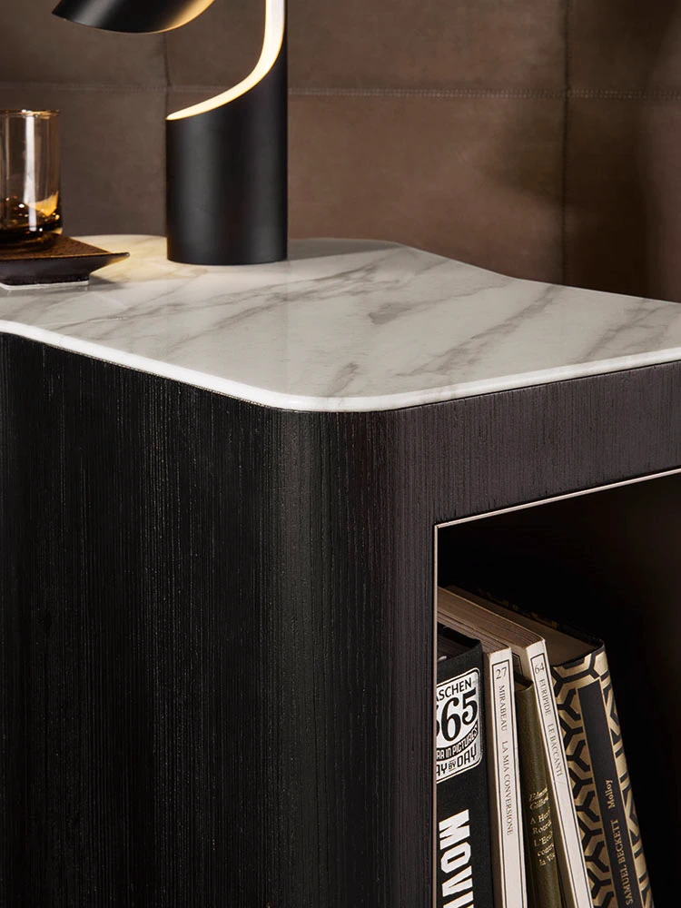 Прикроватная тумбочка Lou "Nightstand" — Minotti, мрамор, фото 2