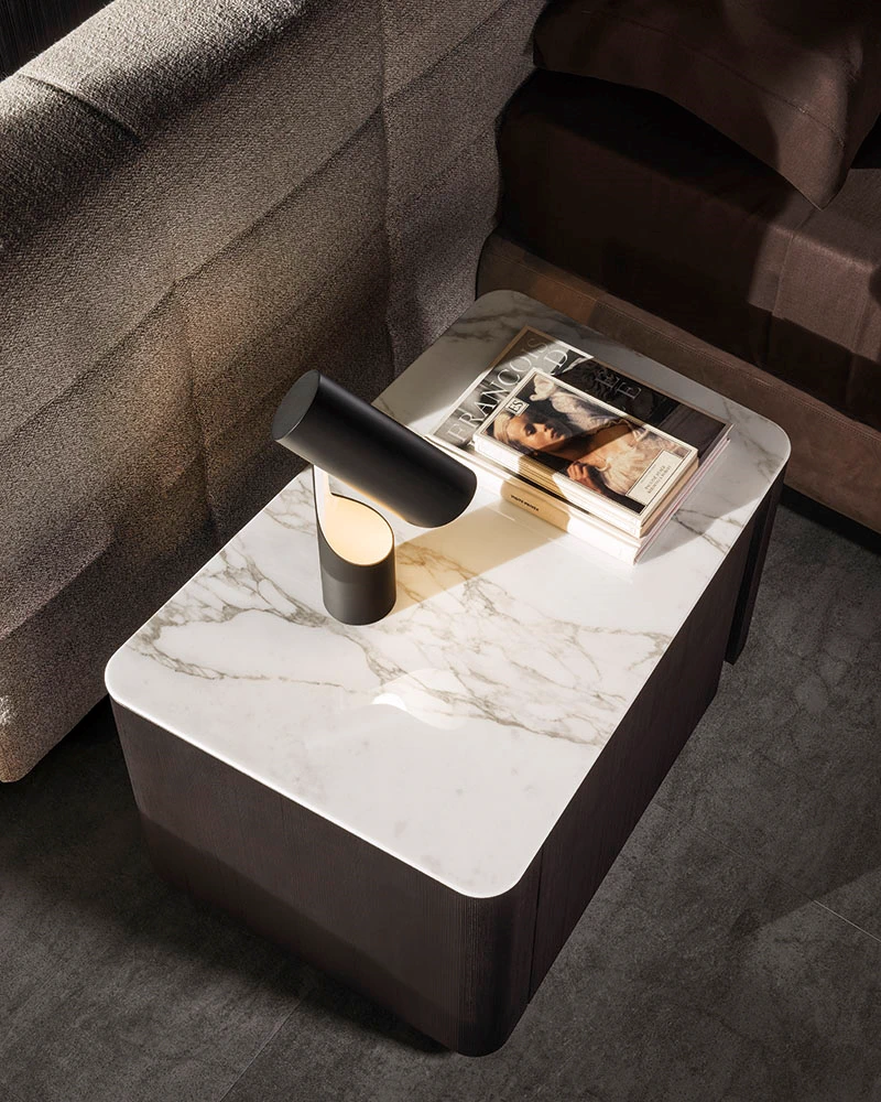 Прикроватная тумбочка Lou "Nightstand" — Minotti, мрамор, фото 4