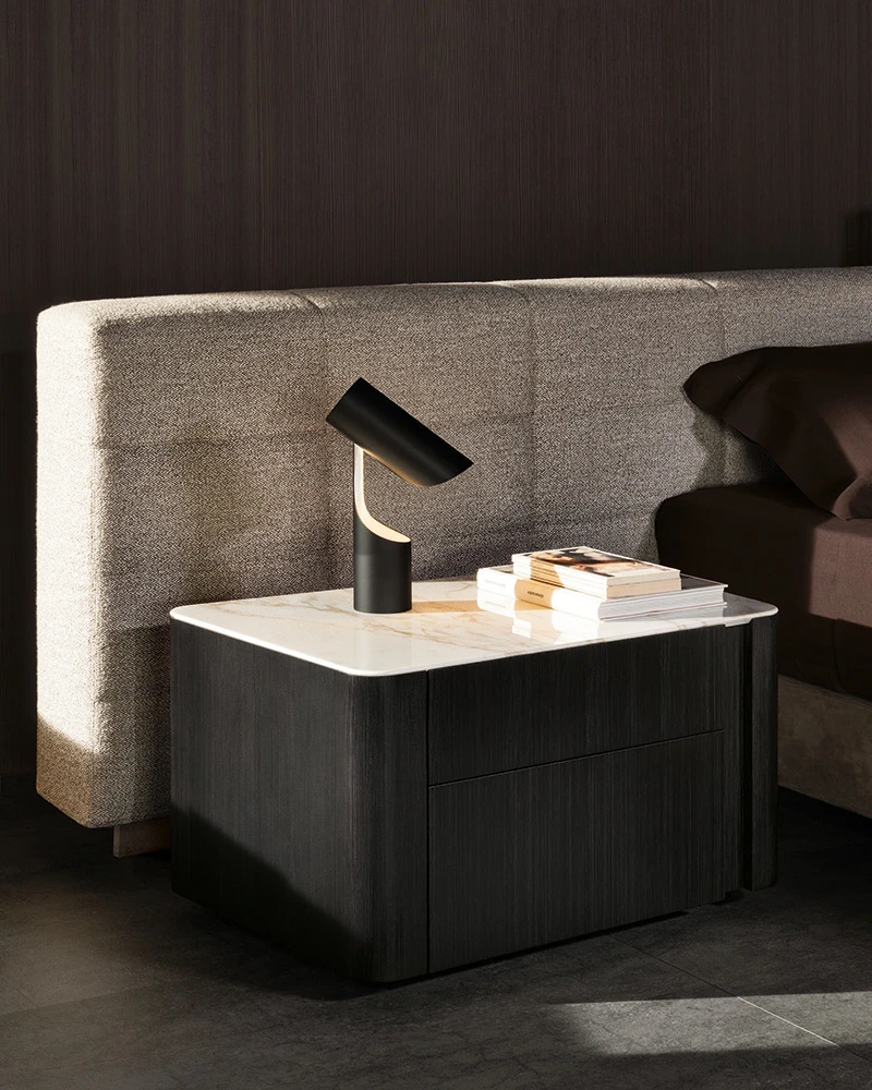Прикроватная тумбочка Lou "Nightstand" — Minotti, мрамор, фото 5