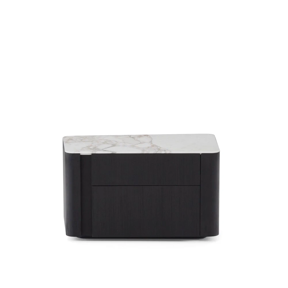 Современный дизайн Прикроватная тумбочка Lou "Nightstand" — Minotti, мрамор