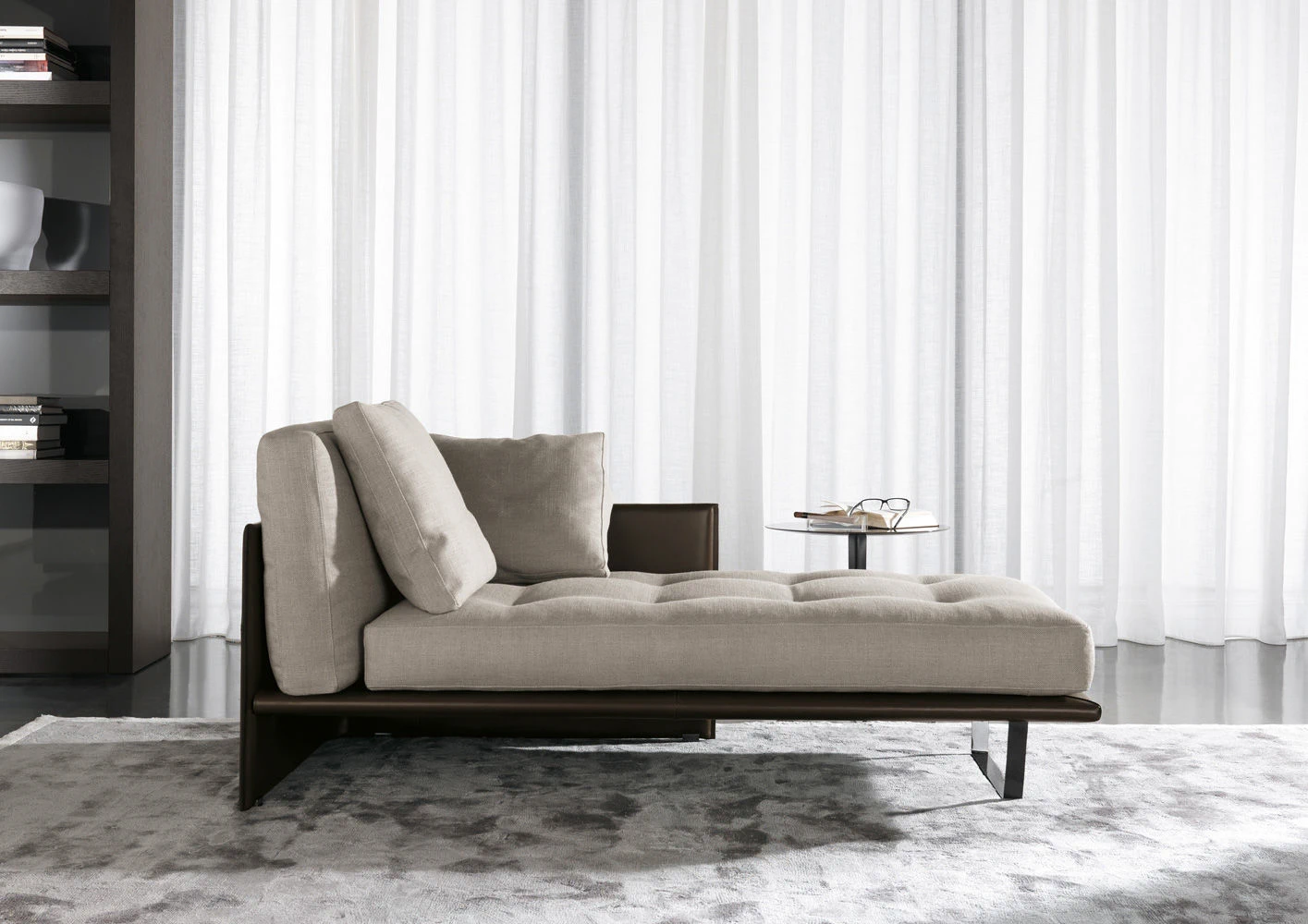 Диван Luggage "Chaise-Longue" — Minotti, кожа, фото 3