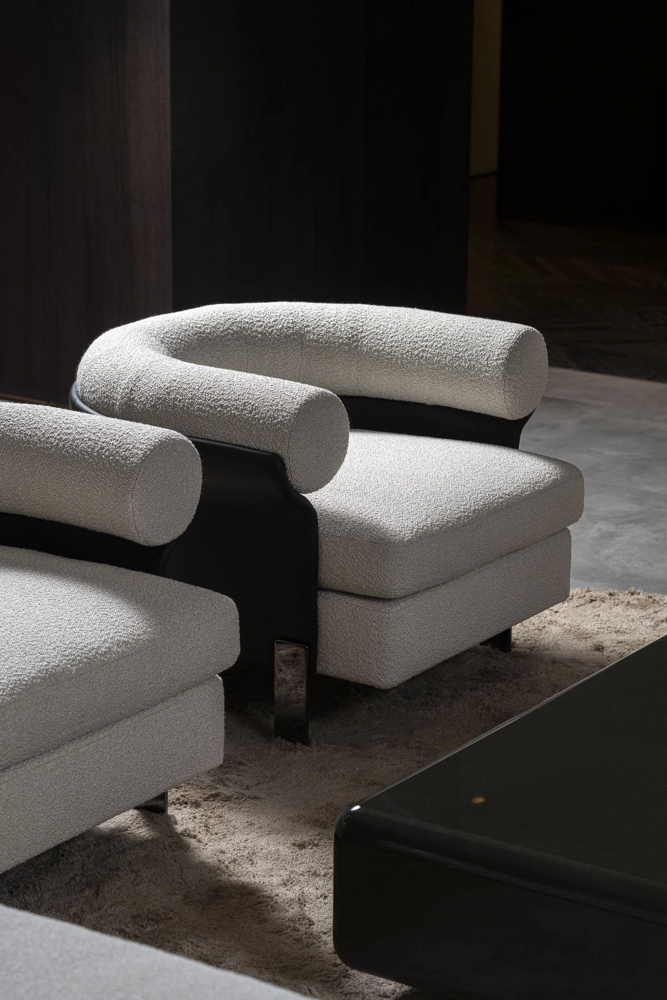 Кресло Mattia Lounge — Minotti, кожа, фото 2