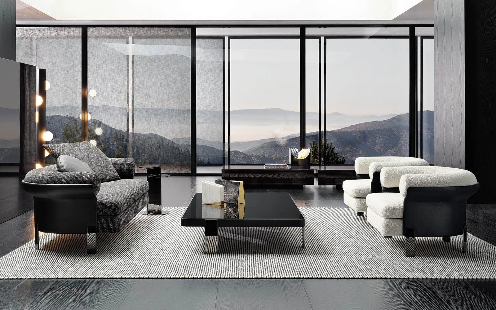 Кресло Mattia — Minotti, кожа, фото 3