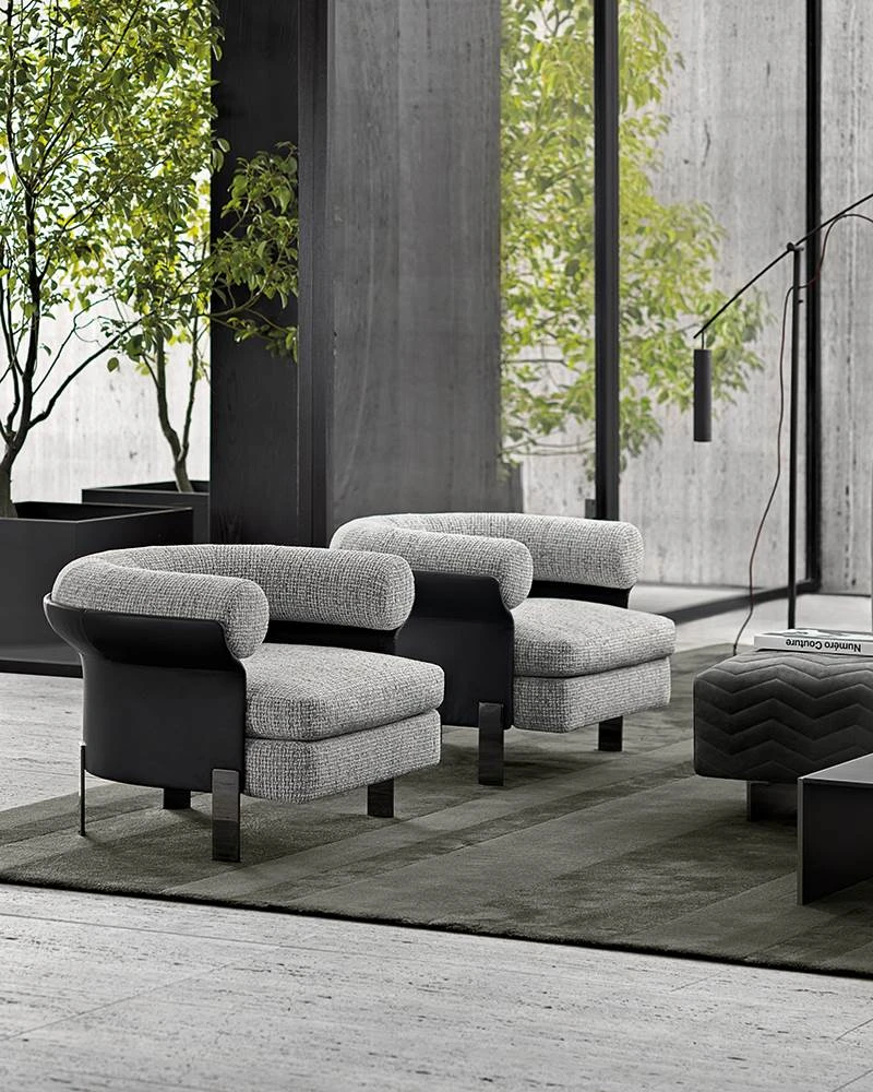 Кресло Mattia — Minotti, кожа, фото 6