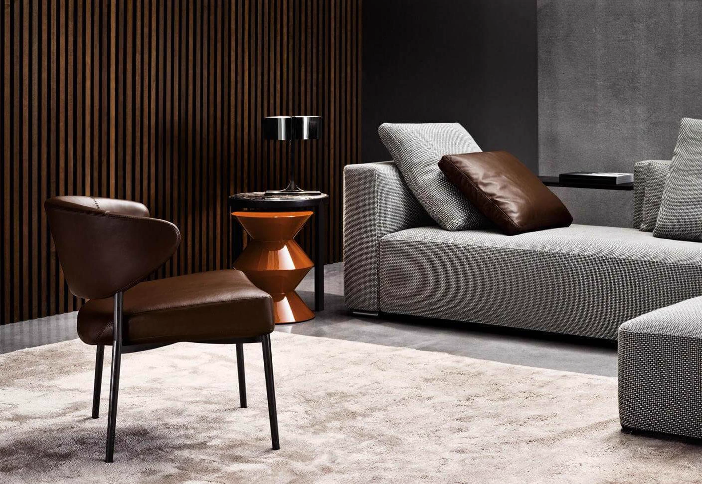 Стул Mills — Minotti, кожа, фото 5