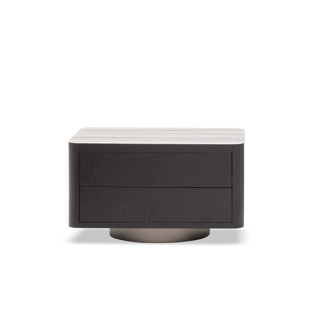 Прикроватная тумбочка Milton "Nightstand" — Minotti, мрамор, фото 2