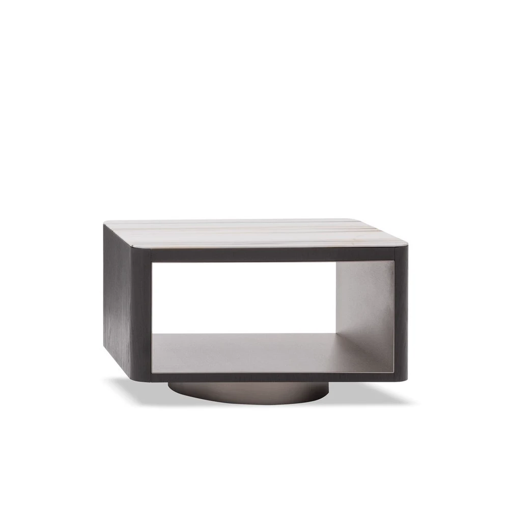Прикроватная тумбочка Milton "Nightstand" — Minotti, мрамор, фото 3