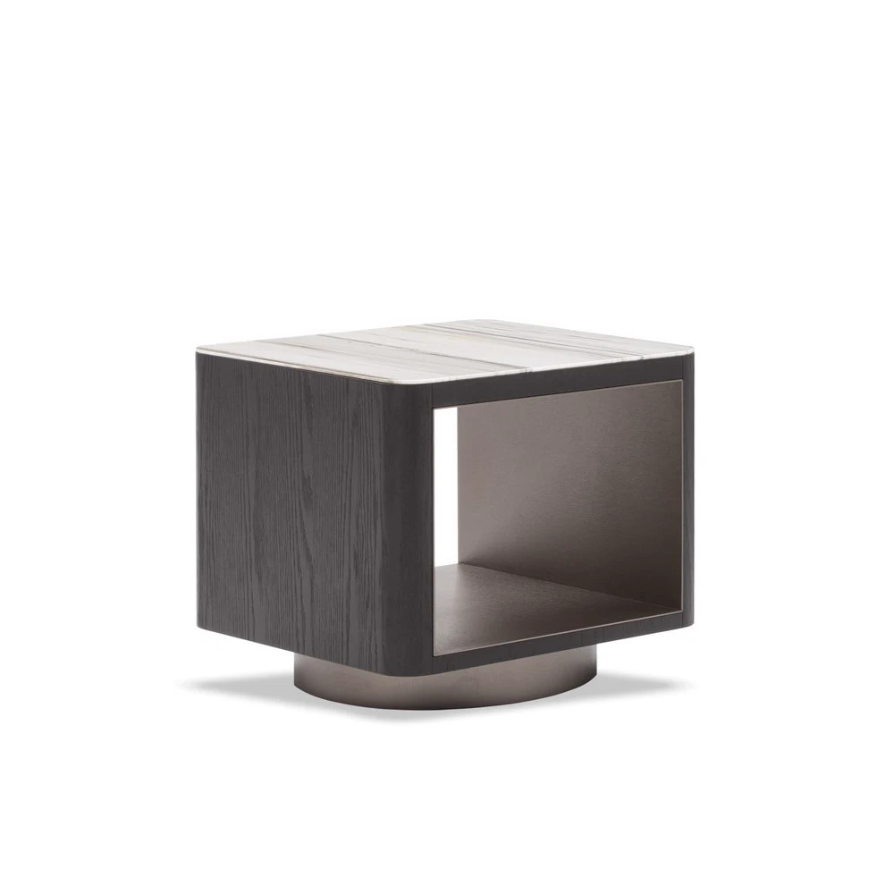 Прикроватная тумбочка Milton "Nightstand" — Minotti, мрамор, фото 4