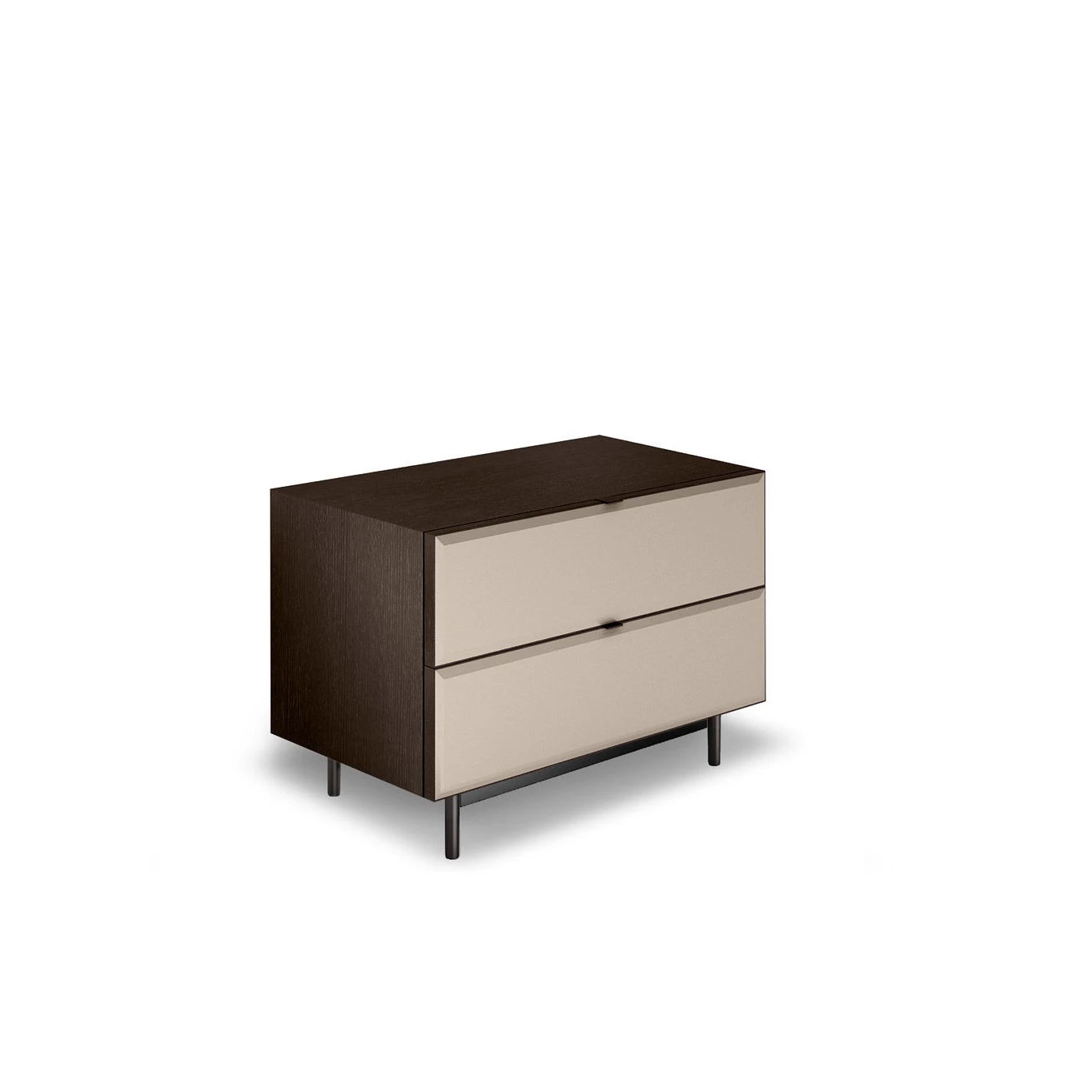Современный дизайн Прикроватная тумбочка Morrison "Night Storage Unit" — Minotti, кожа