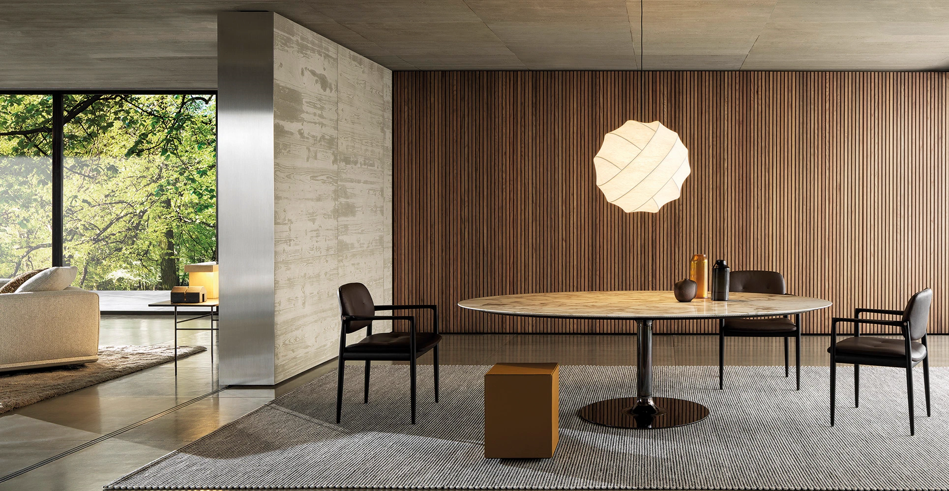 Стол Oliver "Dining" — Minotti, мрамор, фото 3