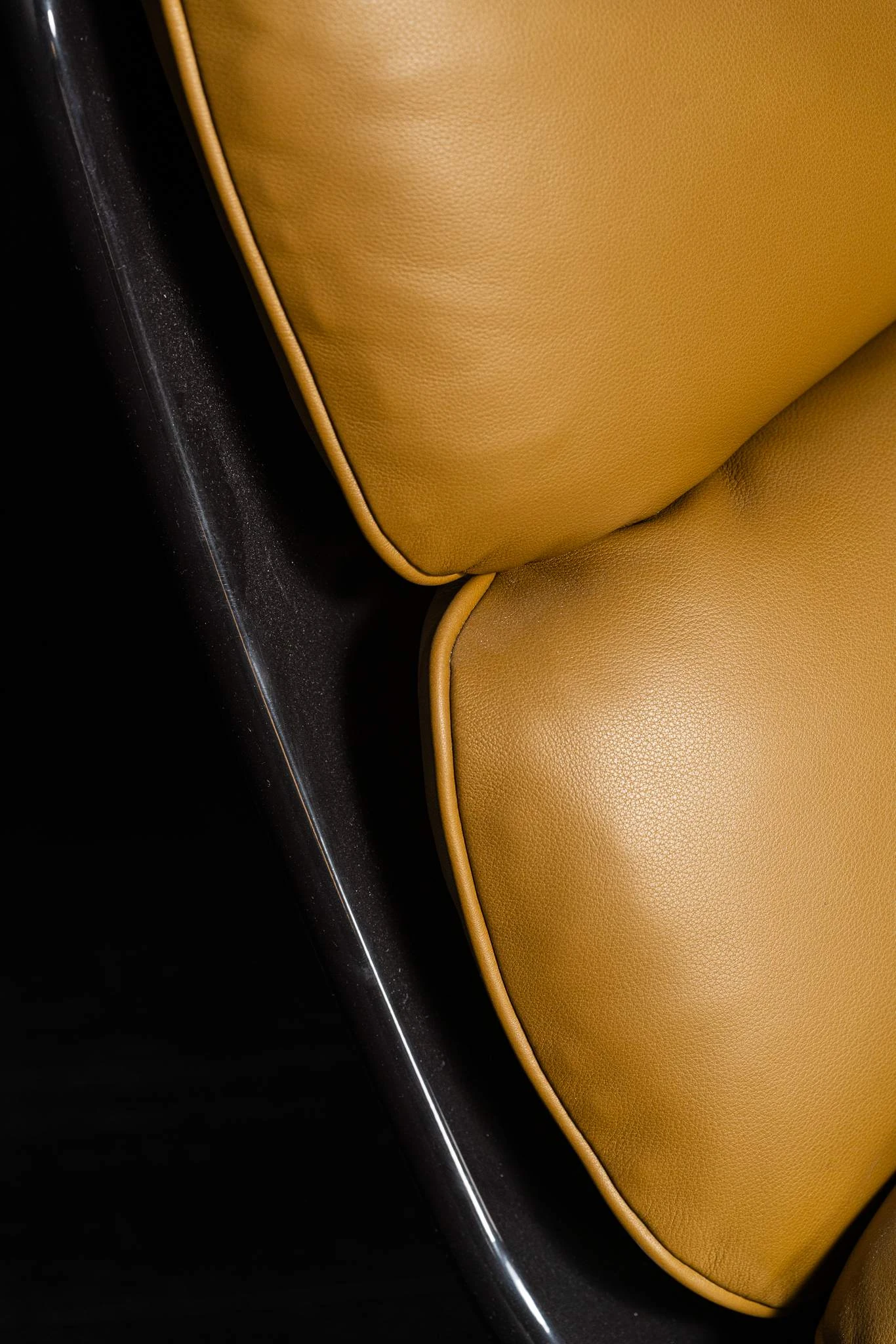 Кресло Pattie Senape/Moka — Minotti, кожа, фото 2