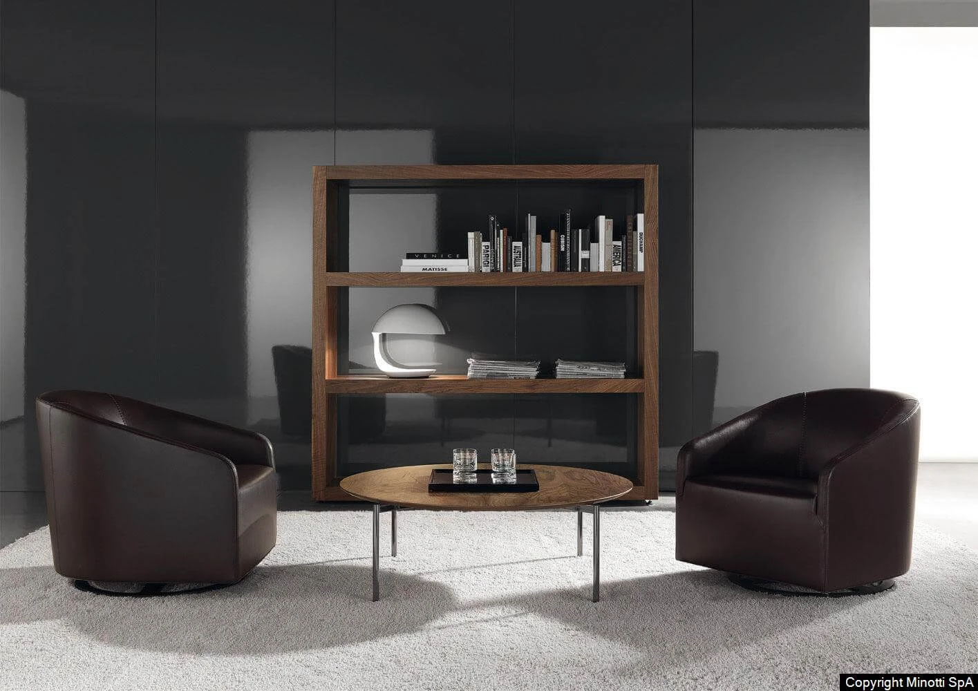 Кресло Portofino — Minotti, кожа, фото 5