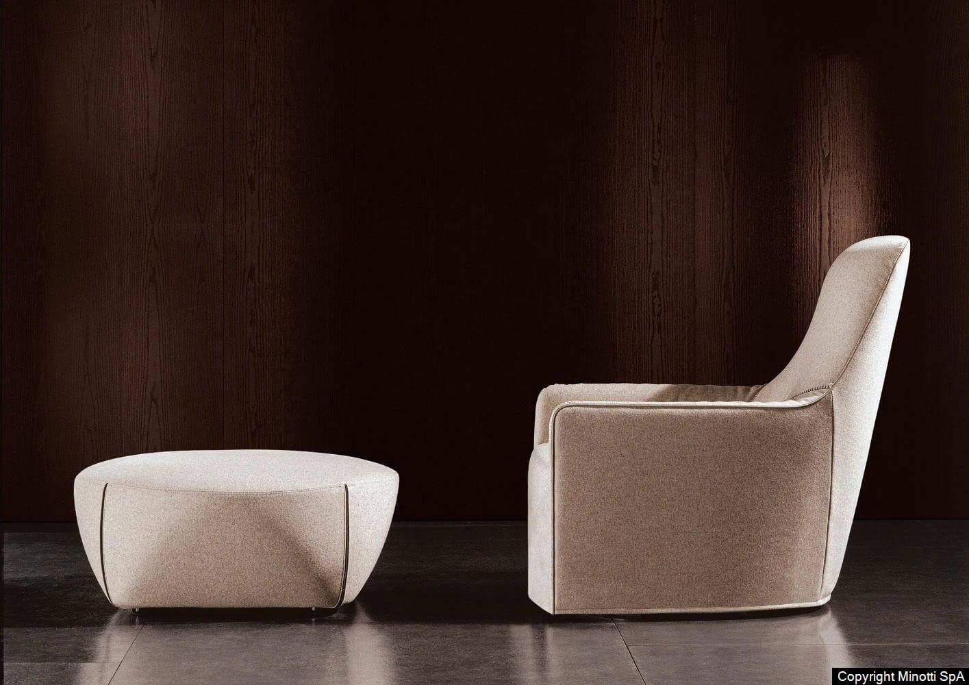 Кресло Portofino — Minotti, кожа, фото 6