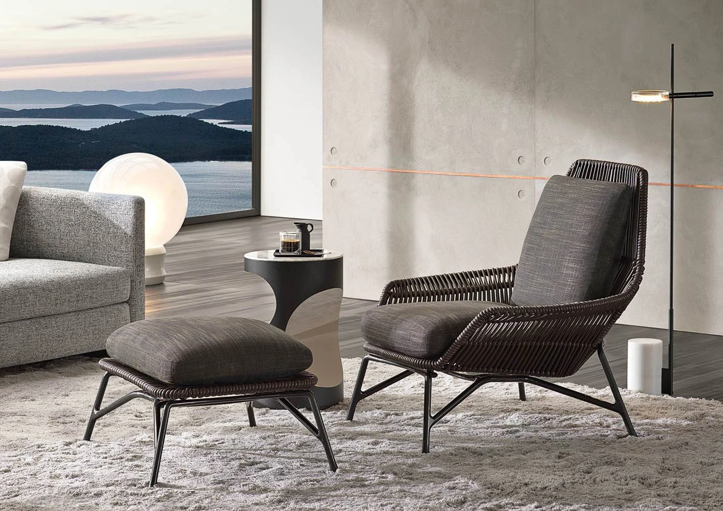 Кресло Prince "Cord" Indoor — Minotti, кожа, фото 4