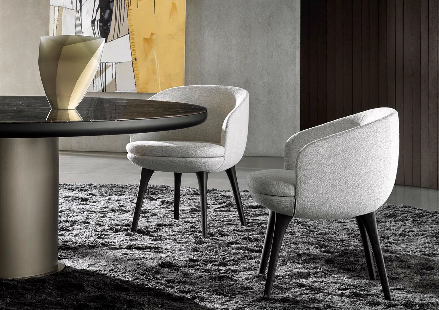 Стул Raphael "Dining" — Minotti, кожа, фото 5