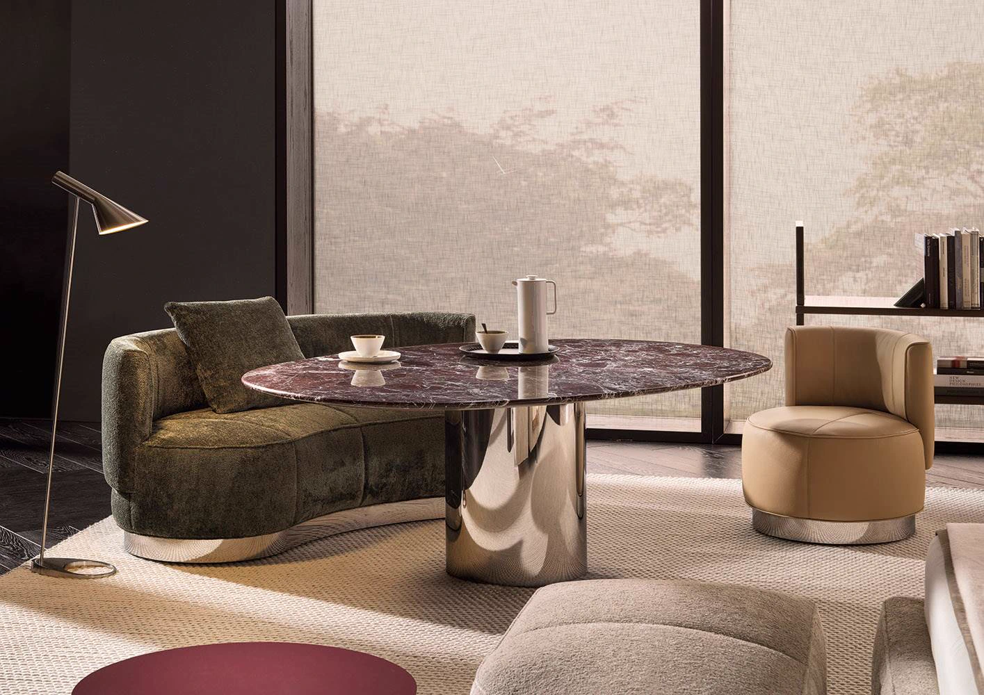 Стол Rayan — Minotti, мрамор, фото 4