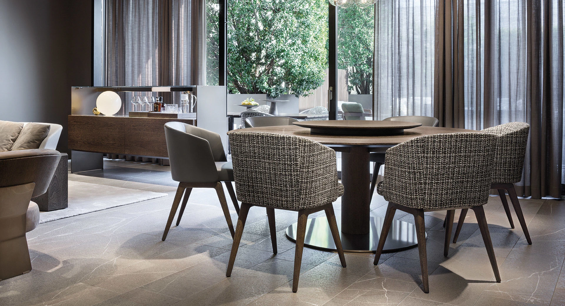 Стул Reeves "Dining" — Minotti, кожа, фото 2