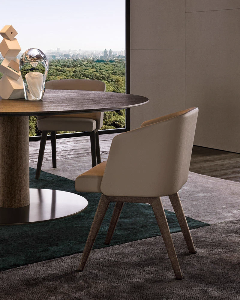 Стул Reeves "Dining" — Minotti, кожа, фото 4