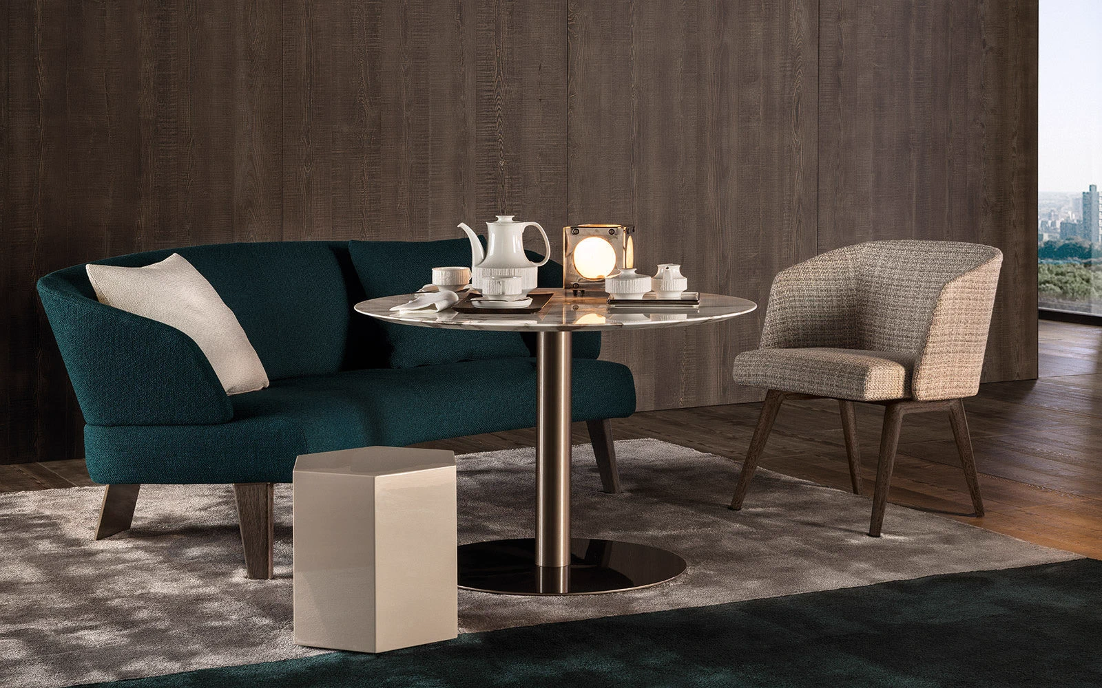 Стул Reeves "Lounge"; — Minotti, кожа, фото 2
