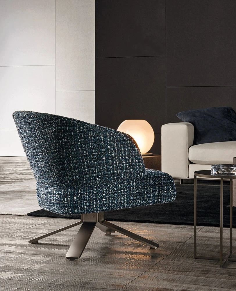Кресло Reeves "Small" — Minotti, кожа, фото 4